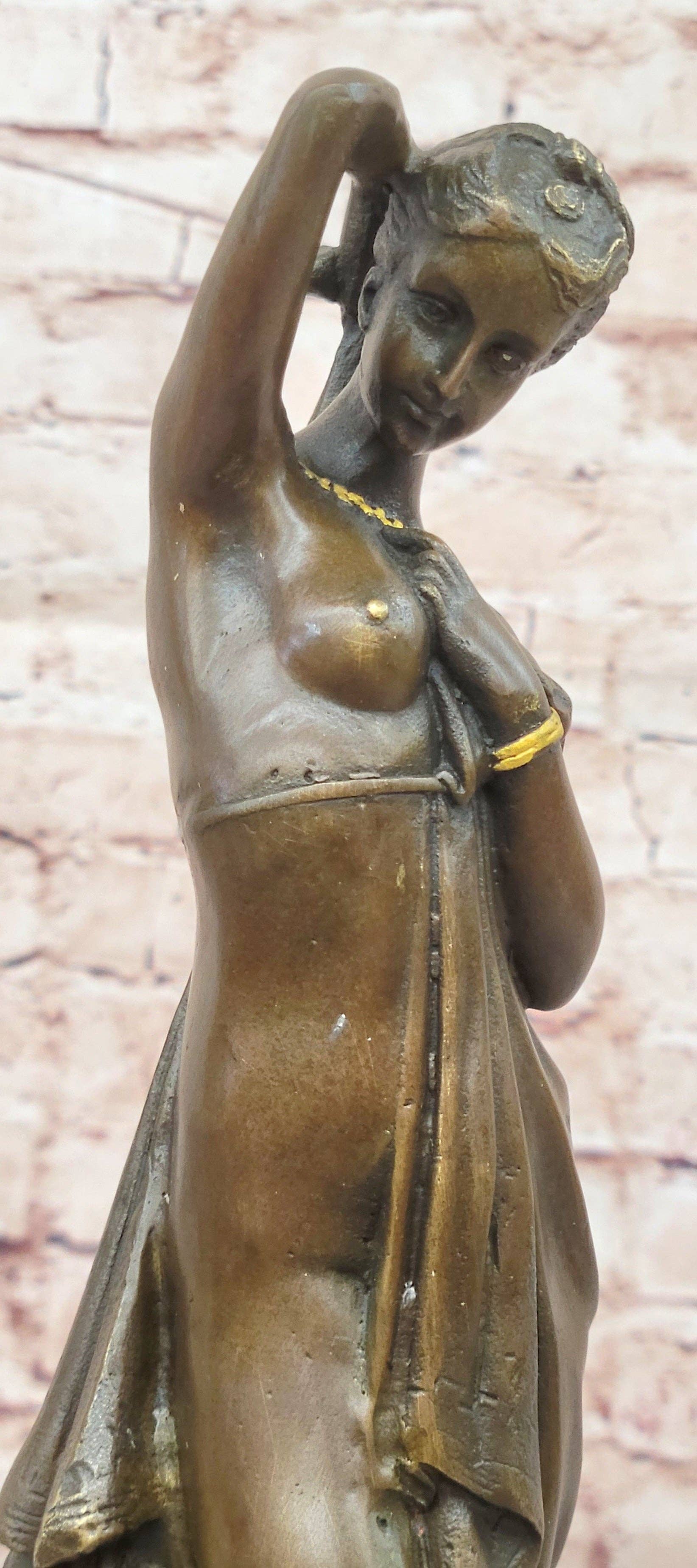 Bronzhaus - Wholesale Sculpture - PHRYNE by Pradier - Hot Cast Bronze Antique Reproduction Sculpture Statue Nude Figure5