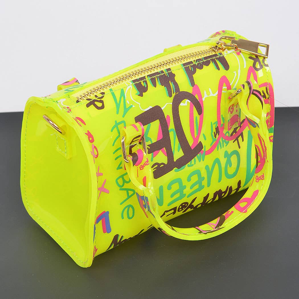 3AM BY H&D ACCESSORIES - Wholesale Crossbody Bag - Women's - Graffiti Pvc Boston Bag7