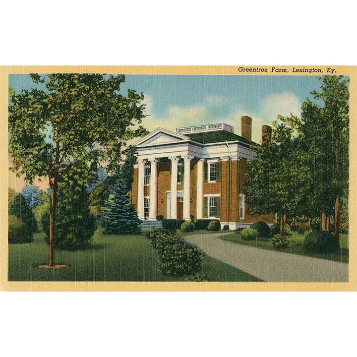 Found Image Press - Wholesale Sticker - Sticker KY-230 Greentree Farm, Lexington, Kentucky