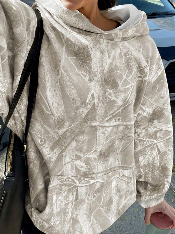 FASHION BLVD - Wholesale Hoodie - Women's - FB Camo Kangaroo Pocket Drop Shoulder Hoodie5