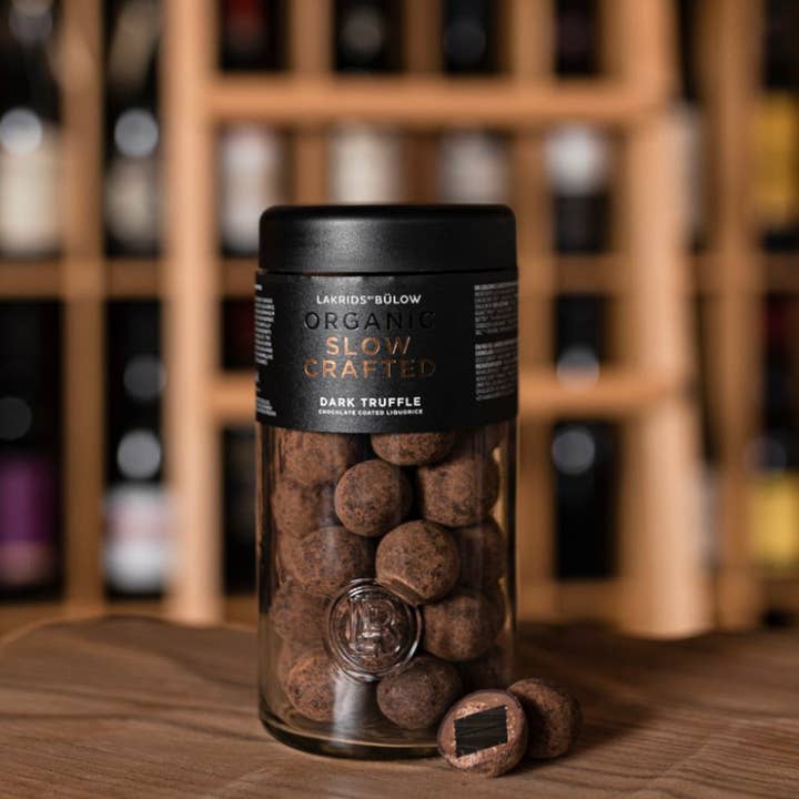 Lakrids by Bülow - Wholesale Chocolate Covered Sweets - Organic Dark Truffle Slow Crafted Chocolate Coated Licorice
