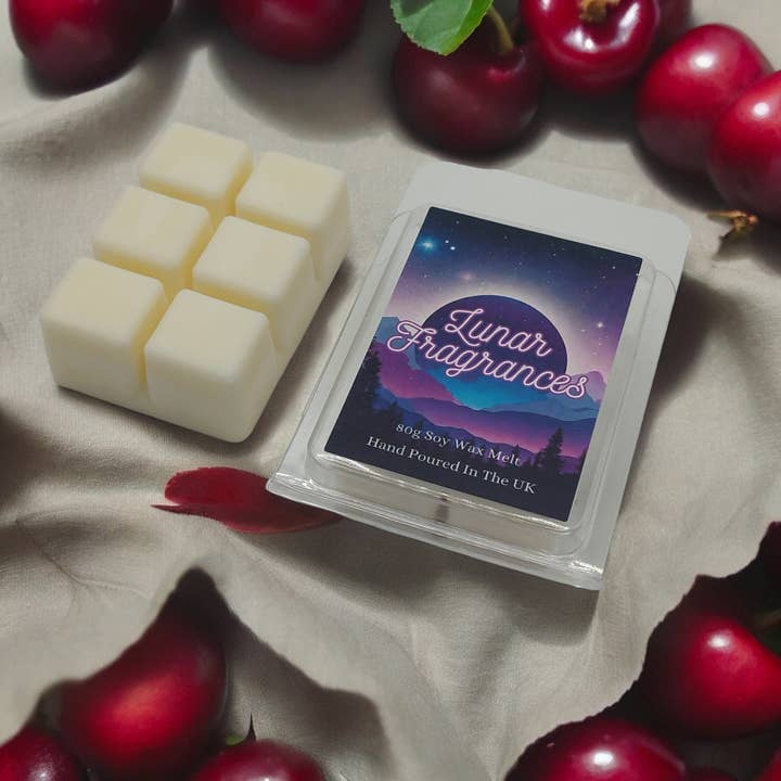 Cherry Bakewell Clamshell Wax Melt for wholesale by Lunar Fragrances