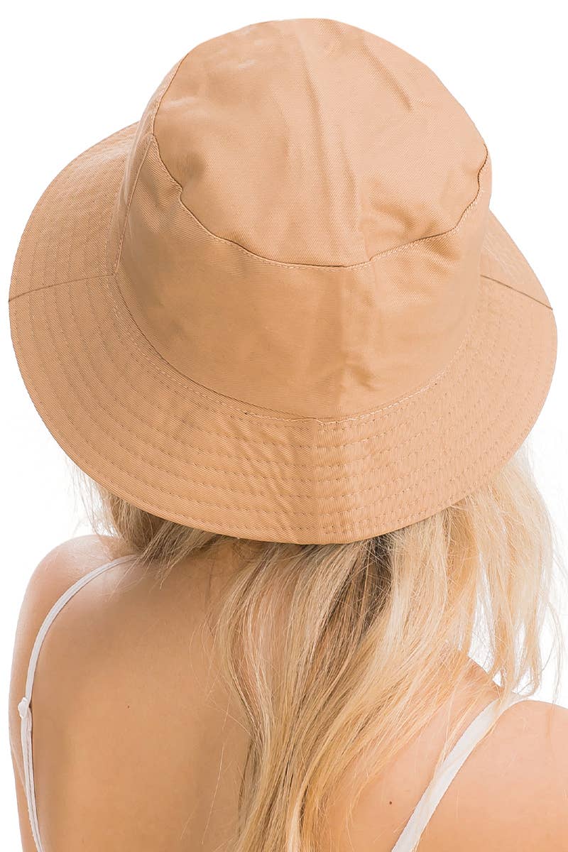 Cap Zone - Vente Bob – unisexe - Chapeau seau en coton uni réversible à fond noir32