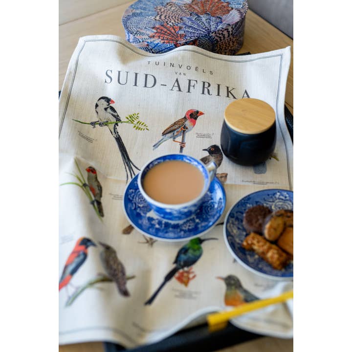 Birds of South Africa Tea Towel for wholesale by The Coocoo Club