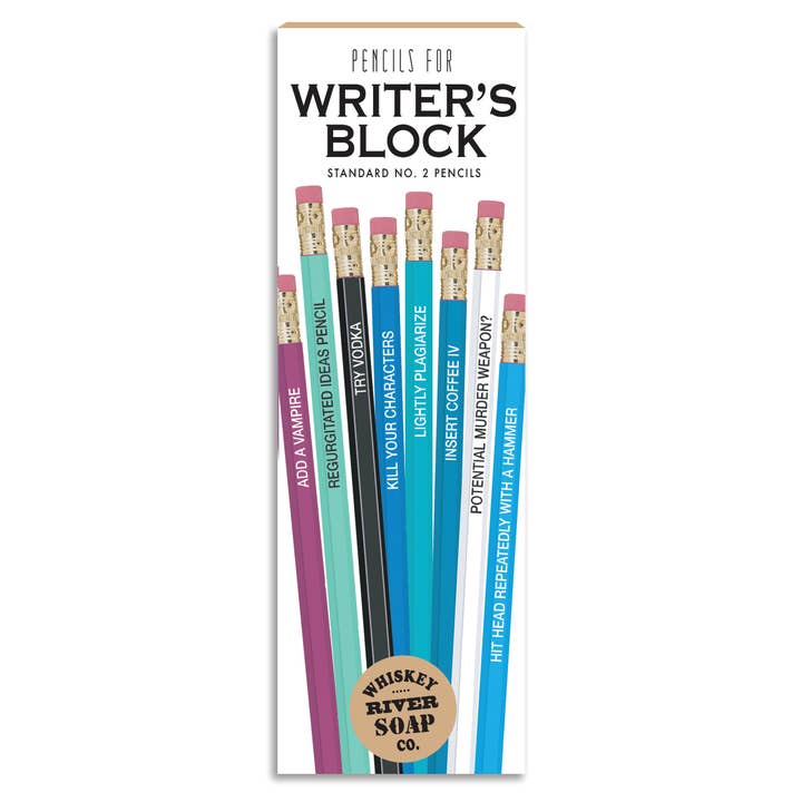 Whiskey River Soap Co. - Wholesale Pencil - Pencils for Writer's Block Original Style | Funny Pencils