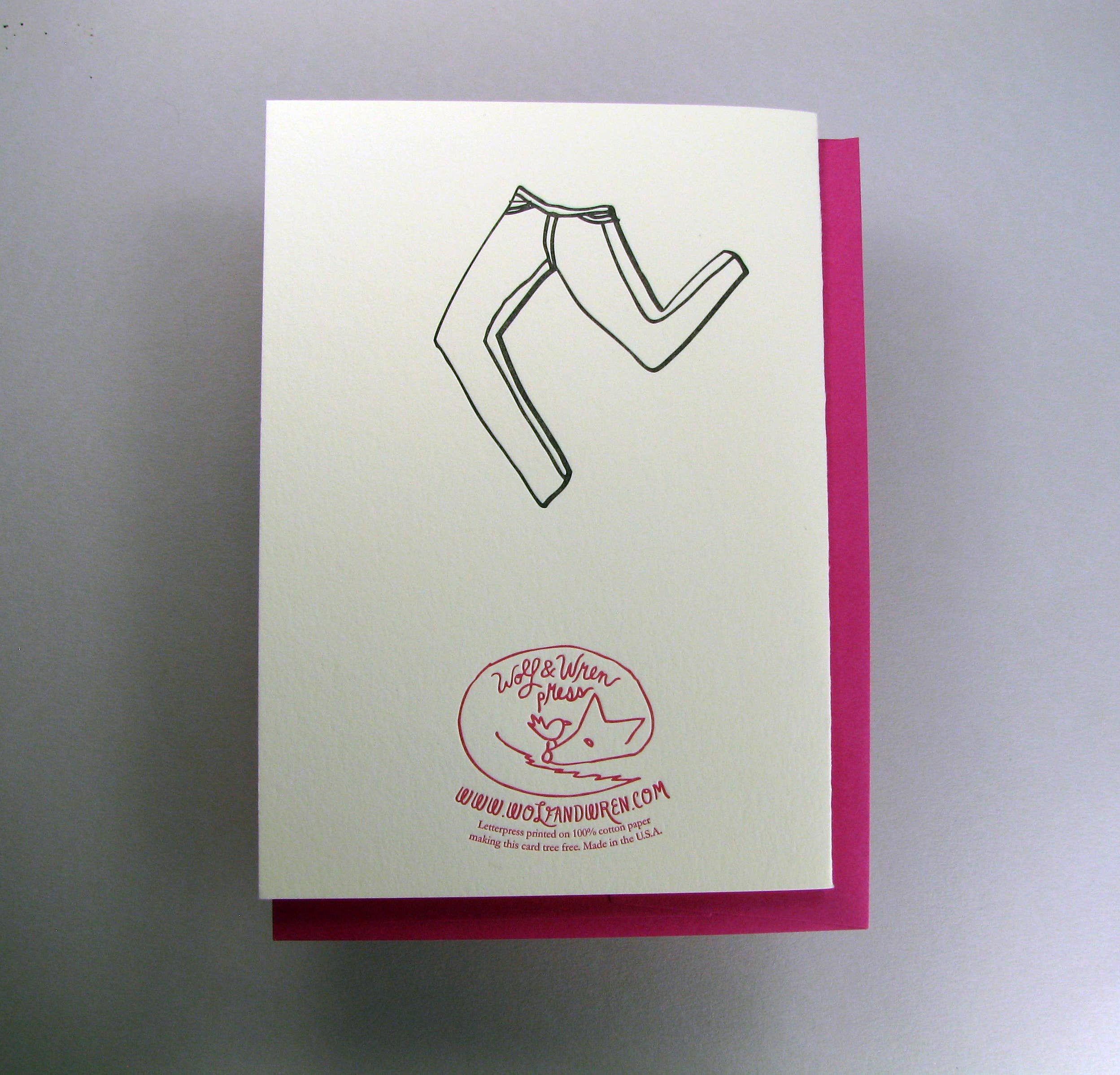 Wolf & Wren Press - Wholesale Birthday Card - Party Pants Birthday1