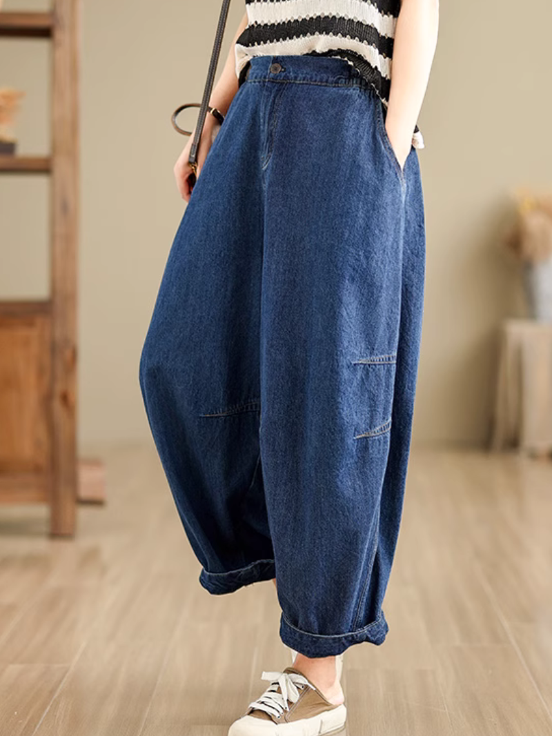 StyleGalX - Wholesale Pants - Women's - Women's Retro Loose Casual Wide Leg Pants Bottom5