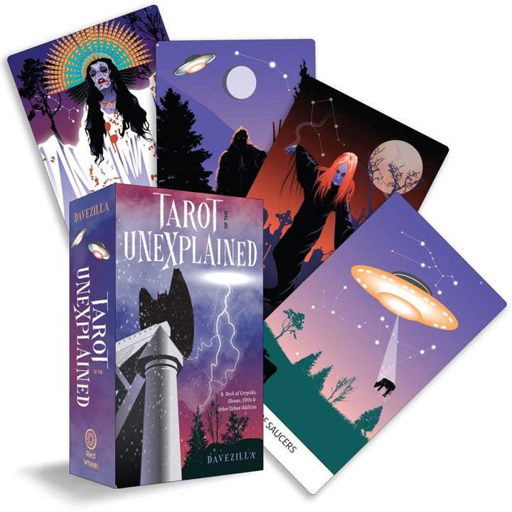 Microcosm Publishing & Distribution - Wholesale Tarot Cards - Tarot of the Unexplained: Cryptids, Ghosts, UFOs, Oddities