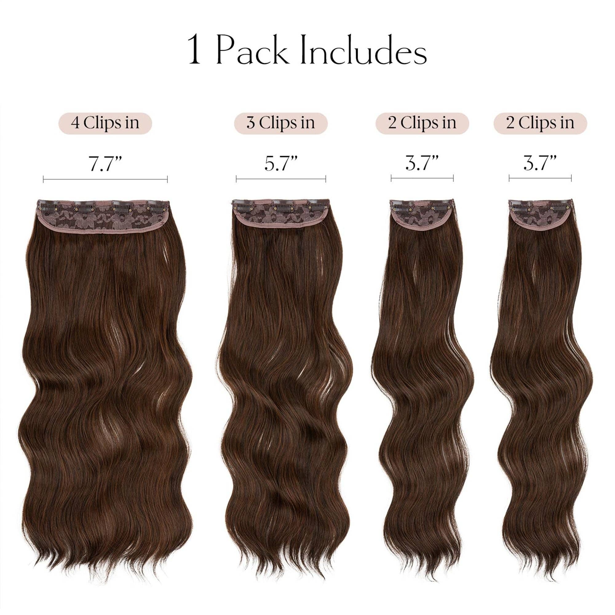 AK Brand - Wholesale Hair Extensions - Long Curly Water Ripple Clip-in Hair Extensions for Women4
