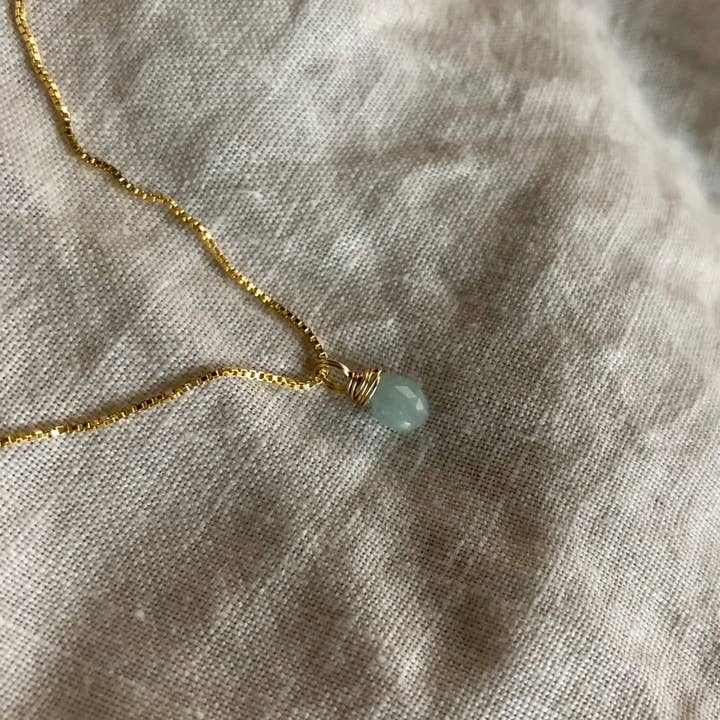 Collar Ava | Calcedonia Aqua para venta al por mayor de Naked Sage