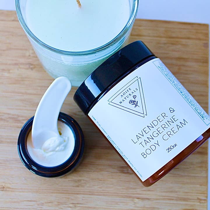 Lavender & Tangerine Body Cream for wholesale by Aoife Naturals