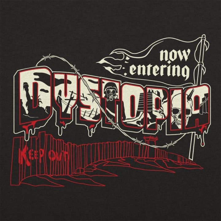 Black Dystopia Men's T-Shirt for wholesale on Faire
