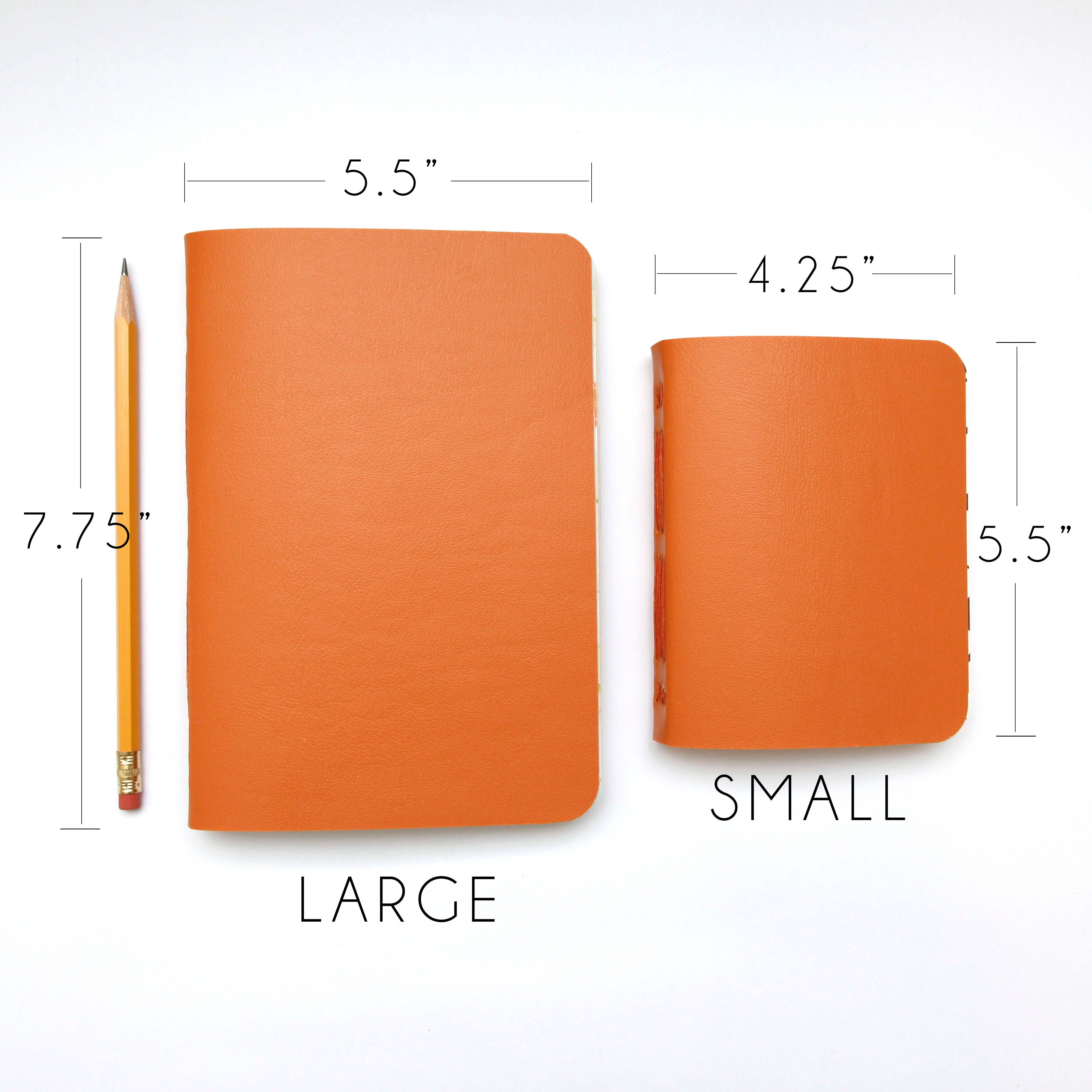 Original Brooks - Wholesale Notebook - Orange Handsewn Notebook with Assorted Paper8