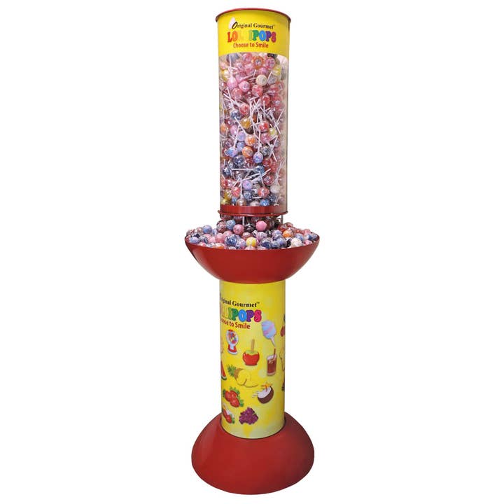 Grandpa Joe's Candy Shop - Wholesale Lollipop - Display, Original Gourmet Lollipop Gravity Feed Floor 780ct