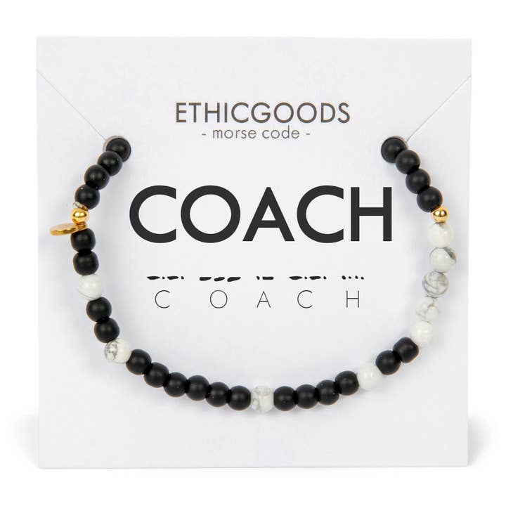 Onyx & Howlit Morse Code Armband | COACH för wholesale på Faire1