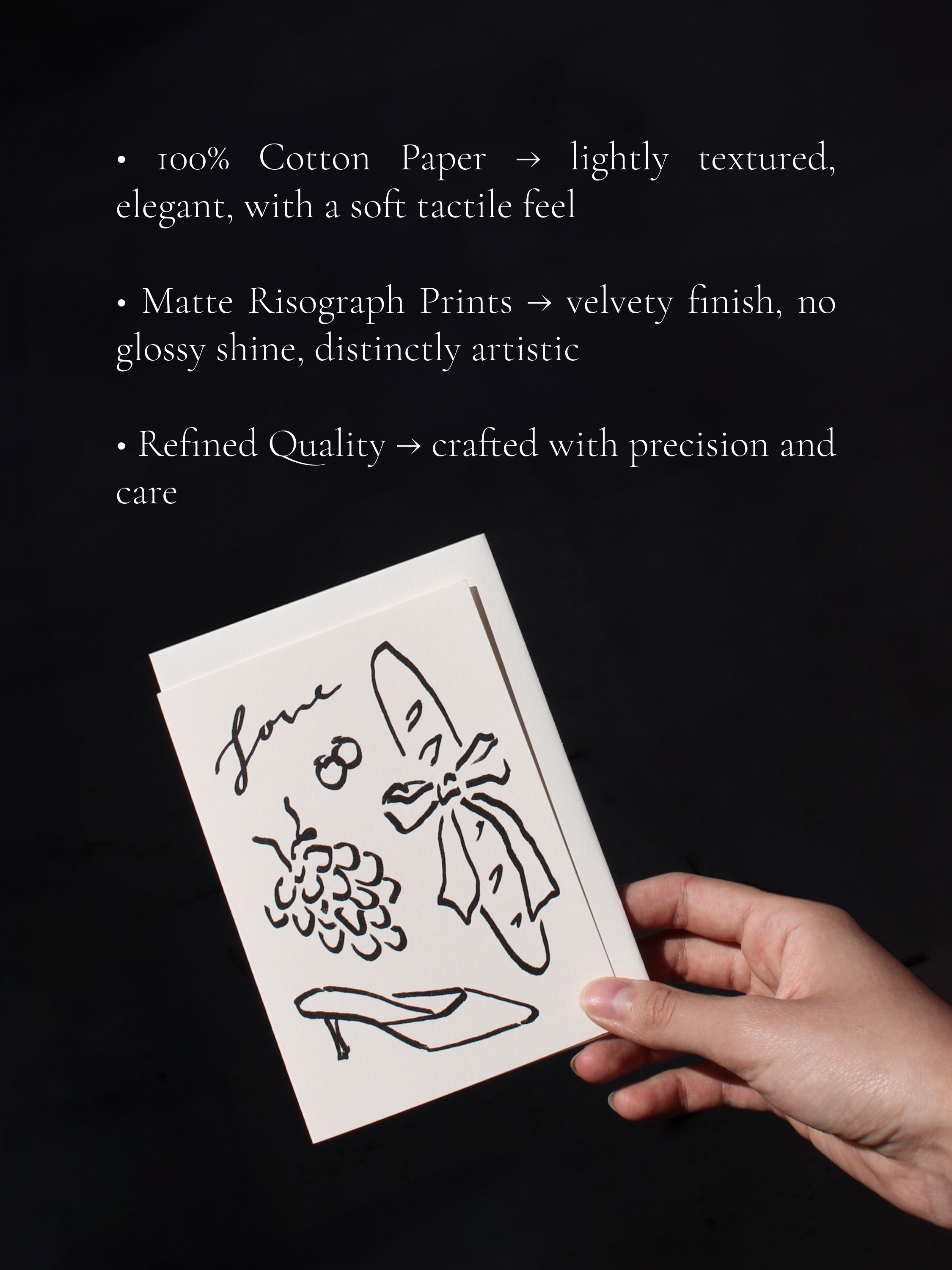 L'Atelier Samedi - Wholesale Baby Announcement Card - Folded card 'hello' (Risograph) | Card for the birth of a girl2