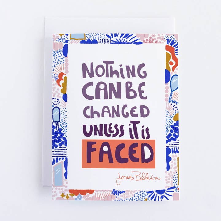 James Baldwin Quote for wholesale by Violet Red Studio