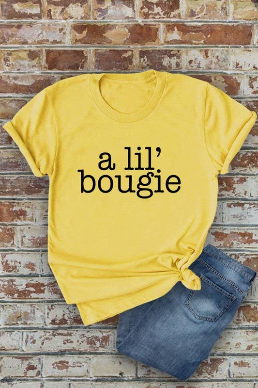 Top Avenue - Wholesale T-shirt met print - Dames - A Lil' Bougie, uniseks T-shirt met ronde hals2