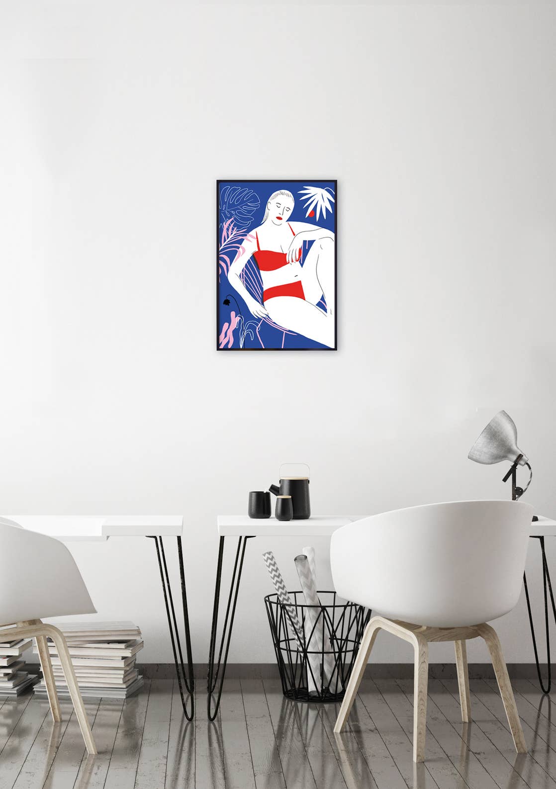 Carolin Löbbert - Wholesale Art Print - Lady and Chair2