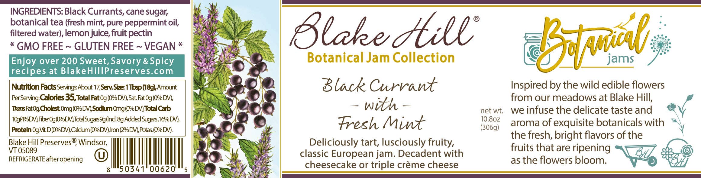 Blake Hill Preserves - Wholesale Jam/Jelly - Black Currant with Wild Mint11