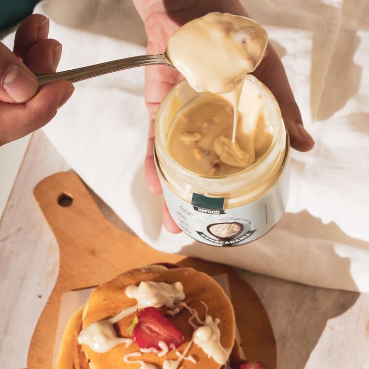 KeFood - Wholesale Nut Butter - KEMACADAMIA 250G MACADAMIA CREAM AND HAZELNUT GRAINS WITHOUT SUGAR1