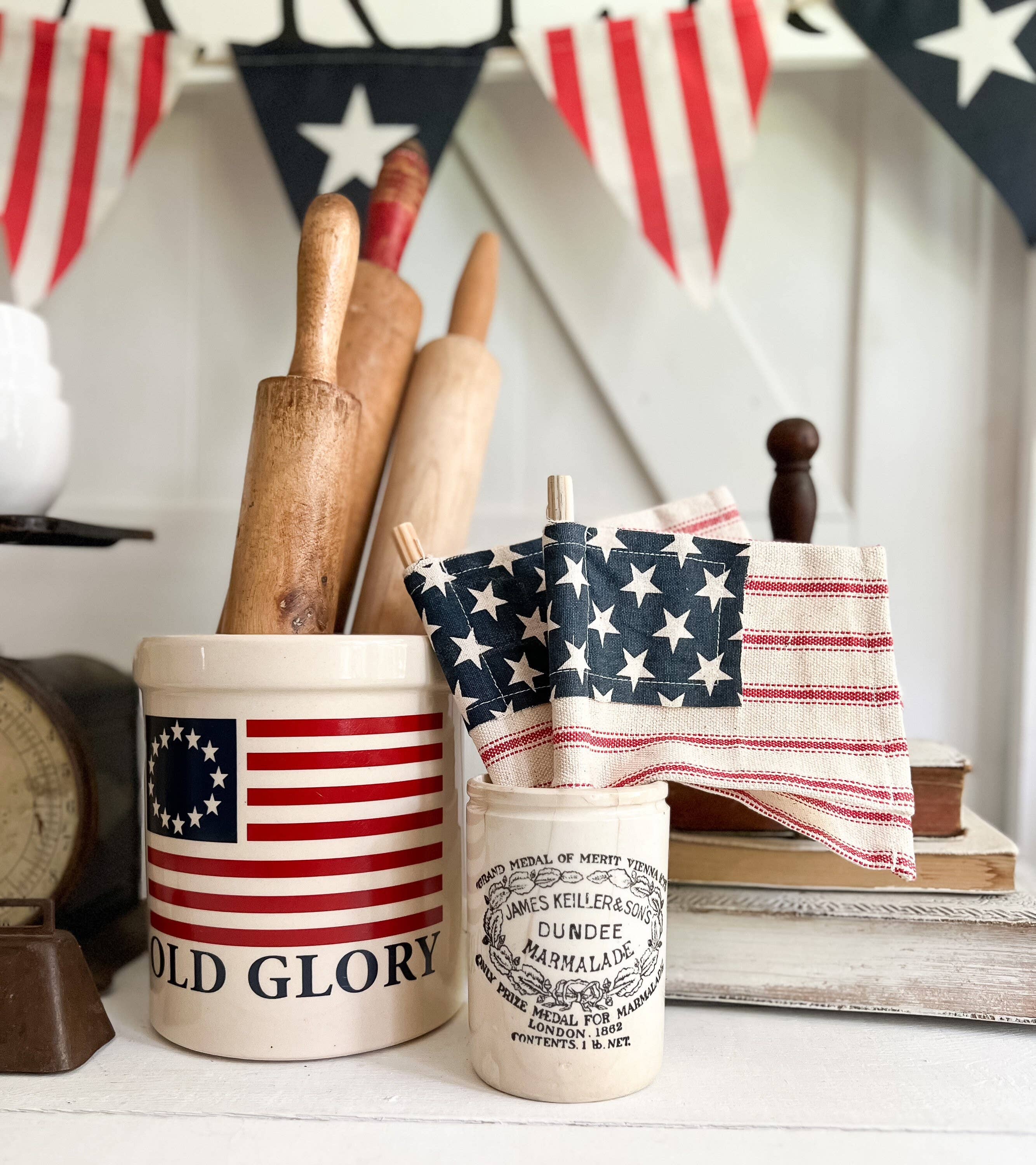 Crafted Hive Culture - Wholesale Flag - mini fabric American flag2