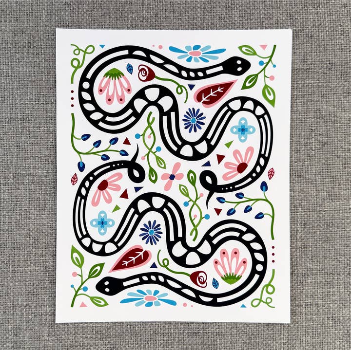 Dandymark - Wholesale Art Print - Snake Zodiac Art Print