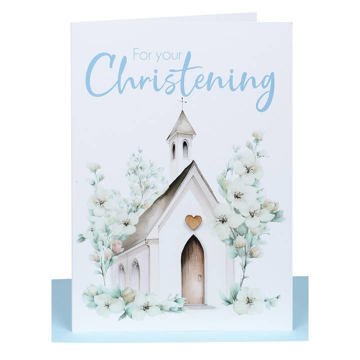 Christening Card for a Boy for wholesale by Lil's Cards