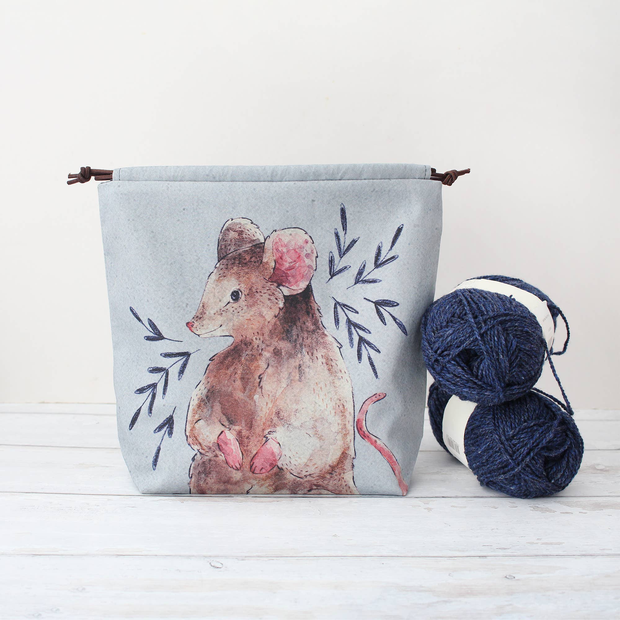 The Blue Rabbit House – Großhandel Tasche mit Kordelzug – Unisex – Emily the Mouse | Projekttasche | Tasche mit Kordelzug3