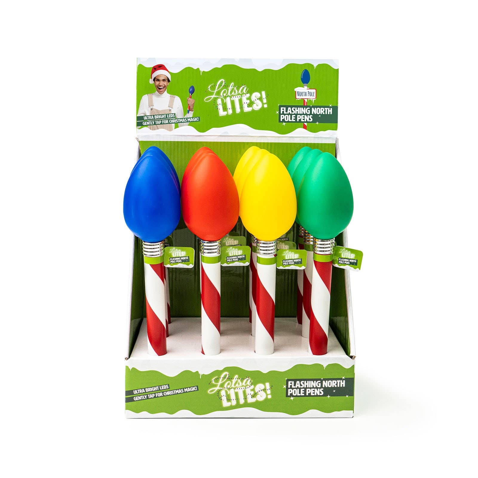 DM Merchandising - Wholesale Pen - Christmas Jumbo Light Up Bulb Pen1