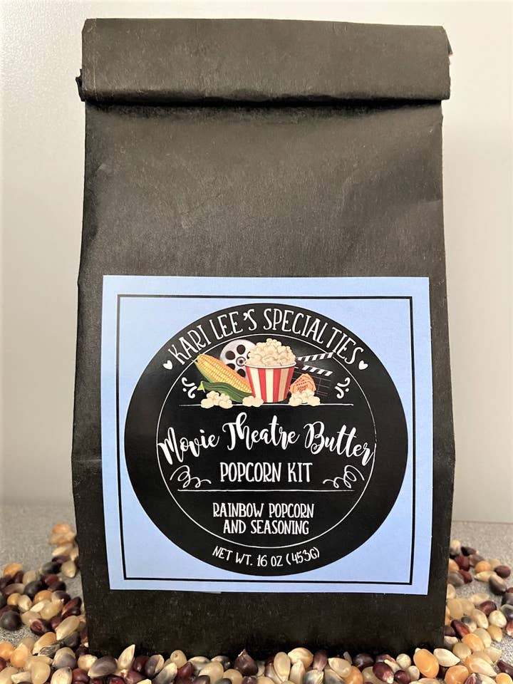 Movie Theatre Butter Popcorn Kit for wholesale by Kari Lee's Specialties