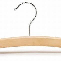 Only Hangers - Wholesale Clothes Hangers - Natural Wooden Baby Hanger 10"