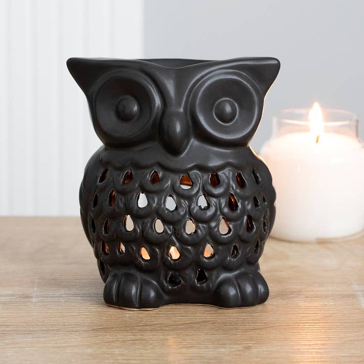 Something Different Wholesale - Wholesale Wax Warmer - Black Owl Oil Burner and Wax Warmer