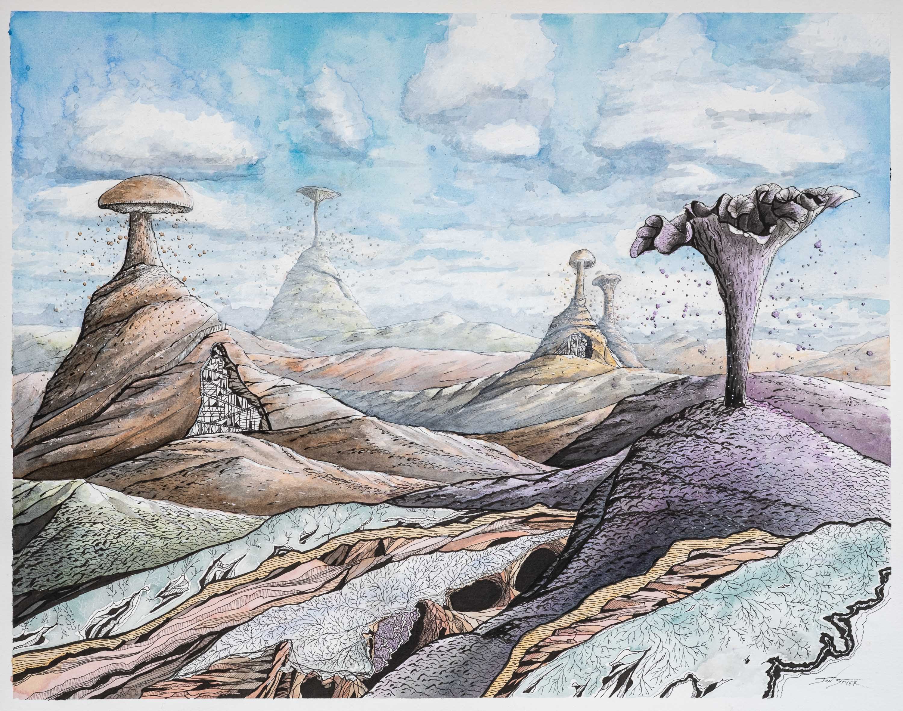 Jon M Styer - Wholesale Art Print - Sporescape - Fine Art Print - 11x141