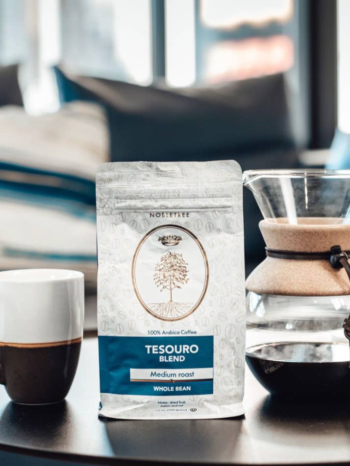 Nobletree "Tesouro" Medium Roast Coffee 12oz for wholesale by Nobletree Coffee