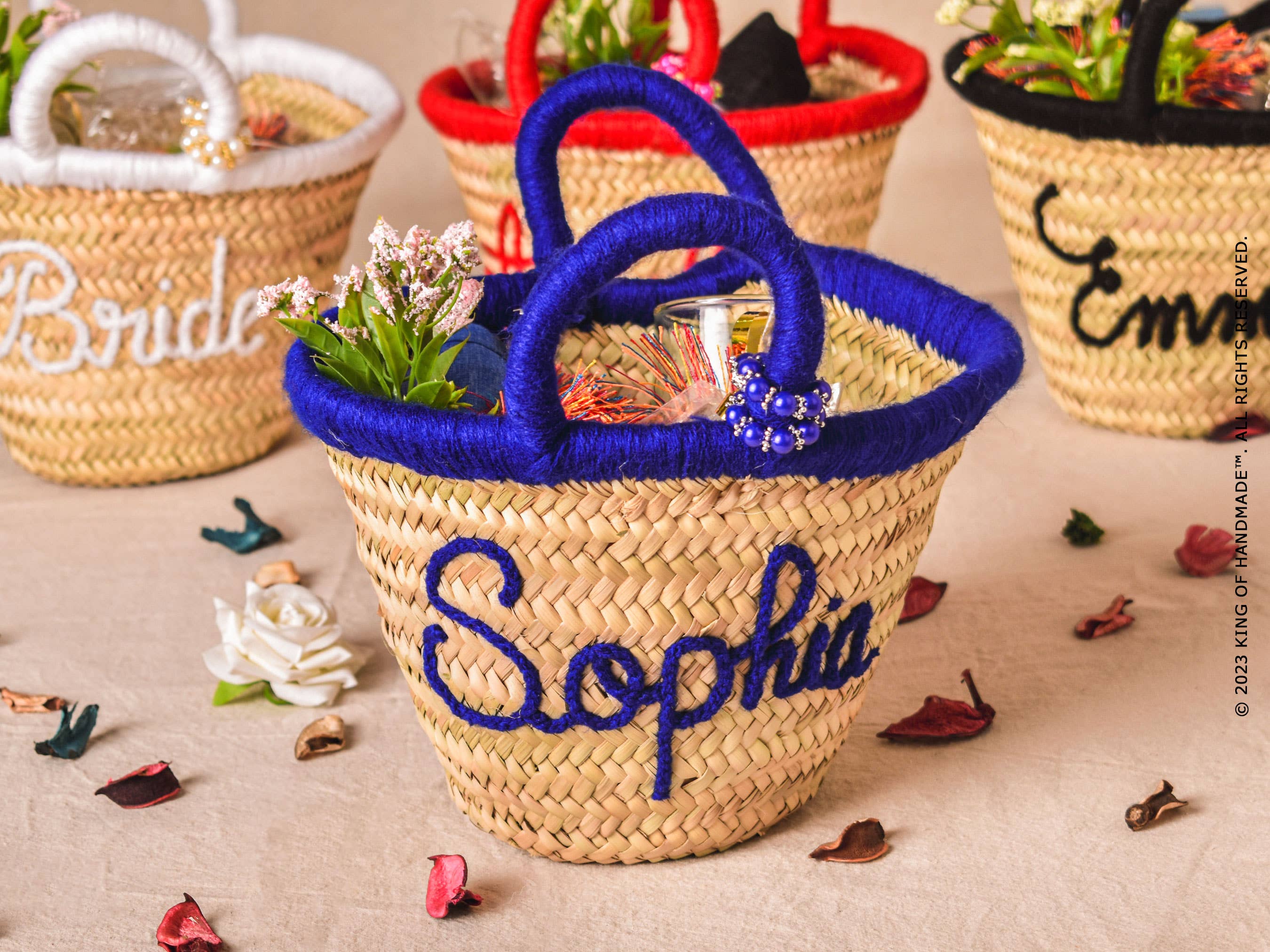 King Of Handmade - Wholesale Beach Bag - Custom embroidered handbags For Bride, Bridal party Gift14