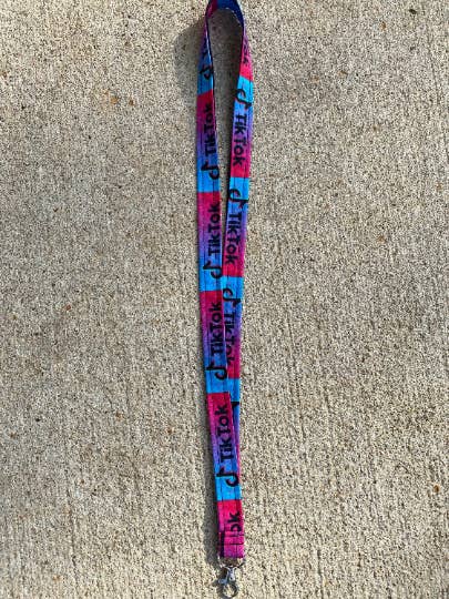TikTok lanyard TikTok keychain for wholesale by Made Brite Creations