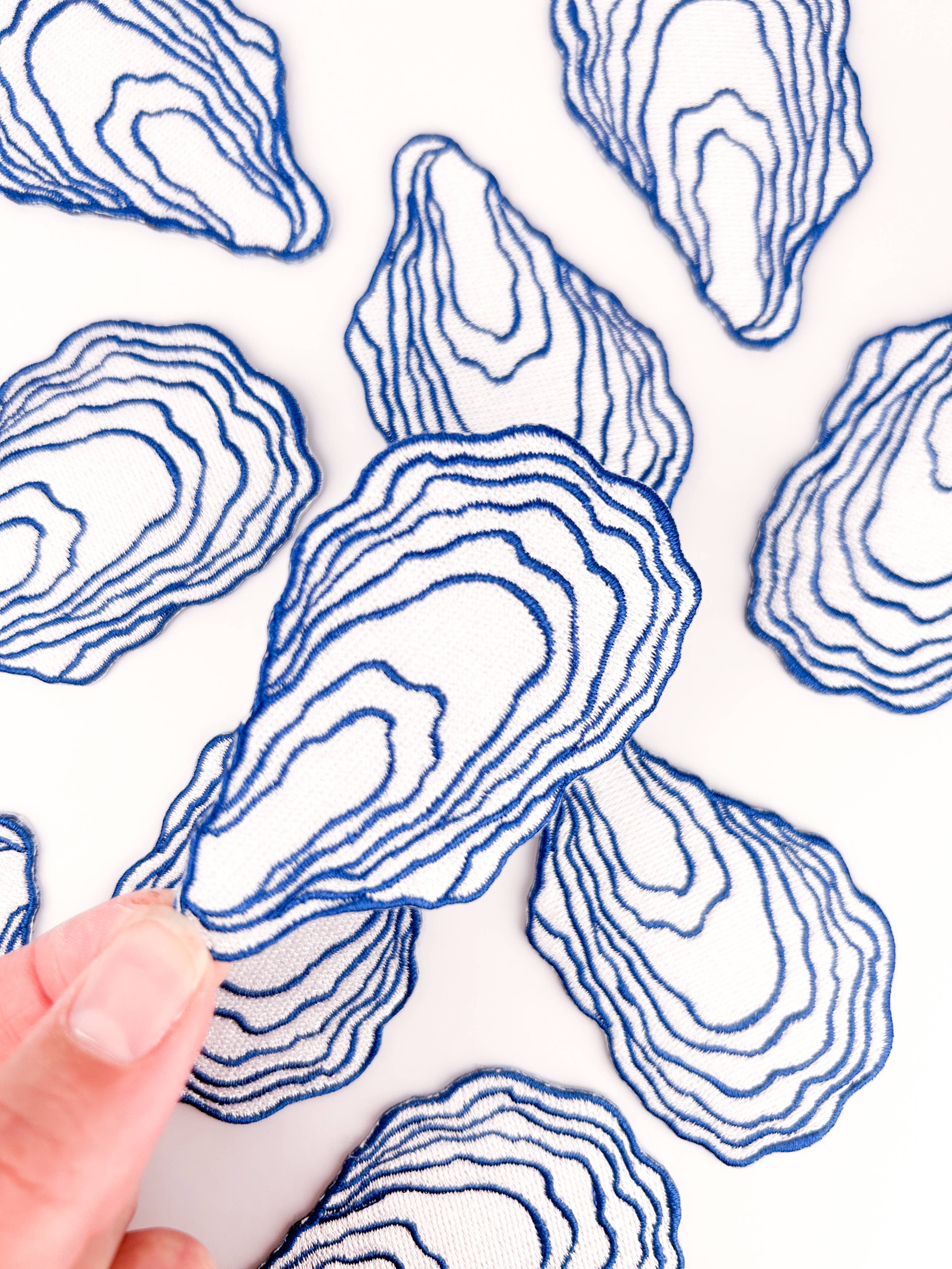 Field Trip Threads - Wholesale Patch - Oyster Patch | Coastal Embroidered Iron On Patch | Nautical 3