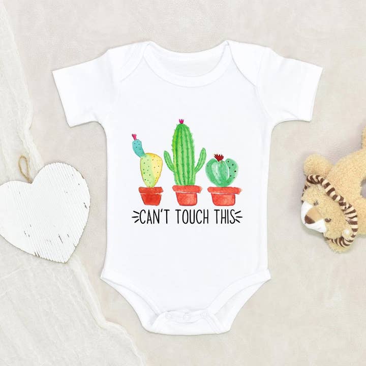 Cactus Baby Onesie - Can't Touch This Cactus Onesie for wholesale by NewBabyWishes