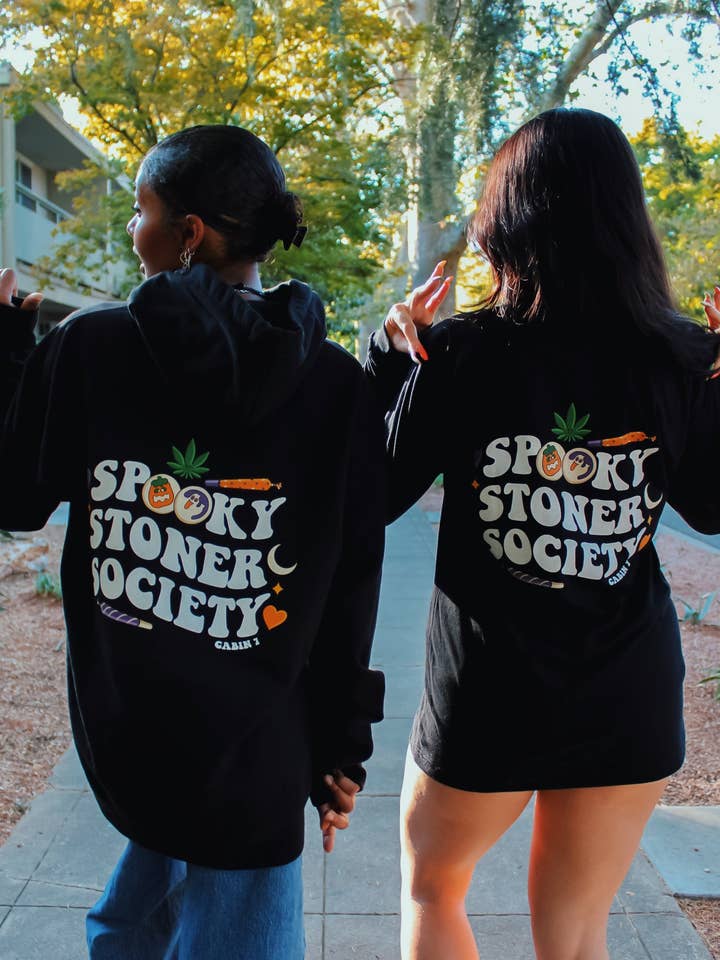 Cabin 7 Originals - Wholesale Hoodie - Women's - Spooky Stoner Society Hoodie