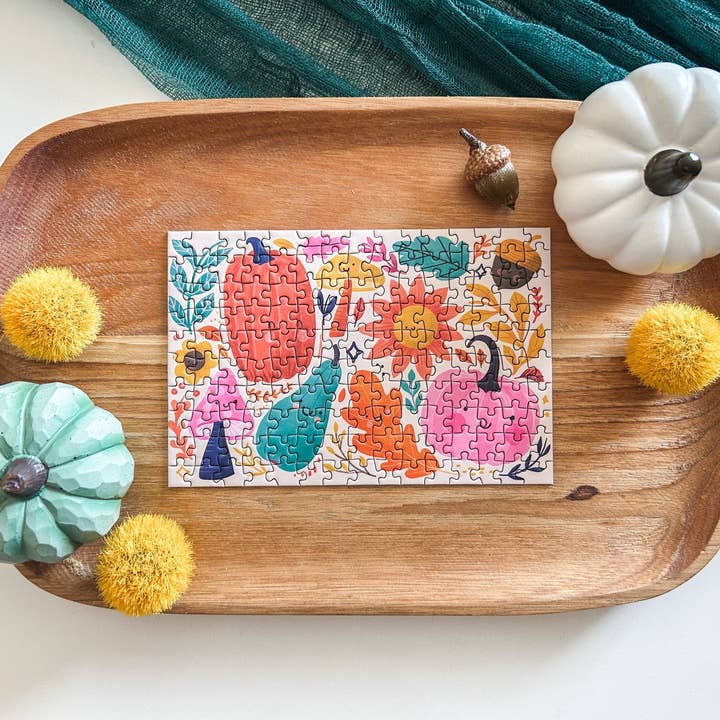 Spaghetti Tree Puzzles and Games - Wholesale Puzzle - Adult - Happy Fall 150 Pc Mini Puzzle1