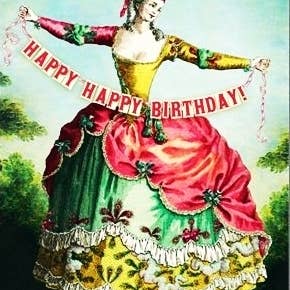 Biglietti di auguri in stile vintage - Assortimento di compleanno A, 12 pezzi per la vendita all'ingrosso da parte di 1889 Products