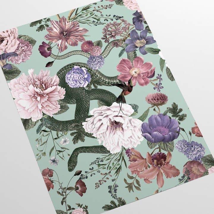 Wallpapers4Beginners - Wholesale Wallpaper - Carta da parati floreale botanica leggera4