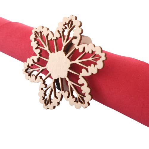 Ring Guardanapo Floco De Neve U.V. 4Pcs for wholesale by Atiladecor, Artesanato Lda