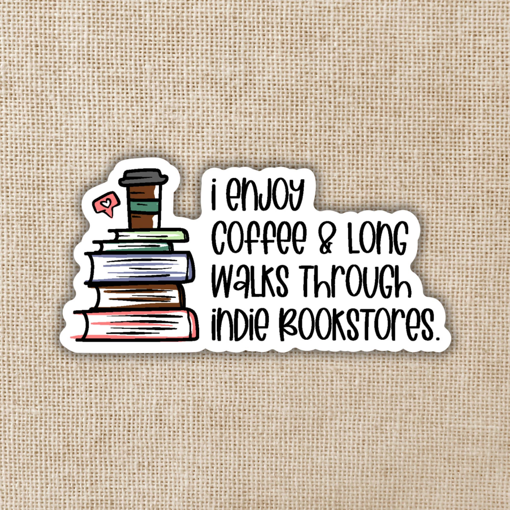 Kingdom of Threads - Wholesale Sticker - Long Walks In Indie Bookstores Sticker
