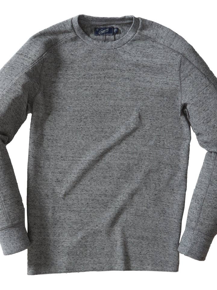 Nuovo Spencer Waffle Crew - Grigio Marl per la vendita all'ingrosso da parte di Grayers