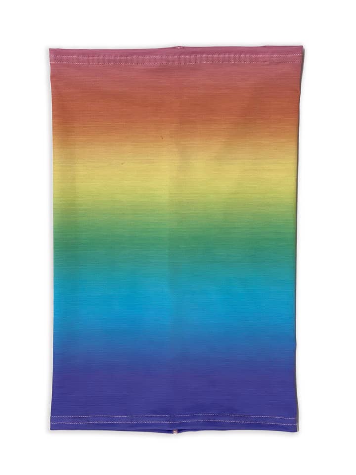 Rainbow Ombre Neck Gaiter for wholesale by Colorado Threads
