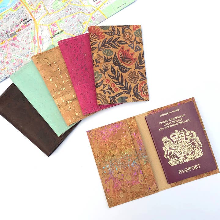 Cork Passport Wallet for wholesale by Ginger & Juniper