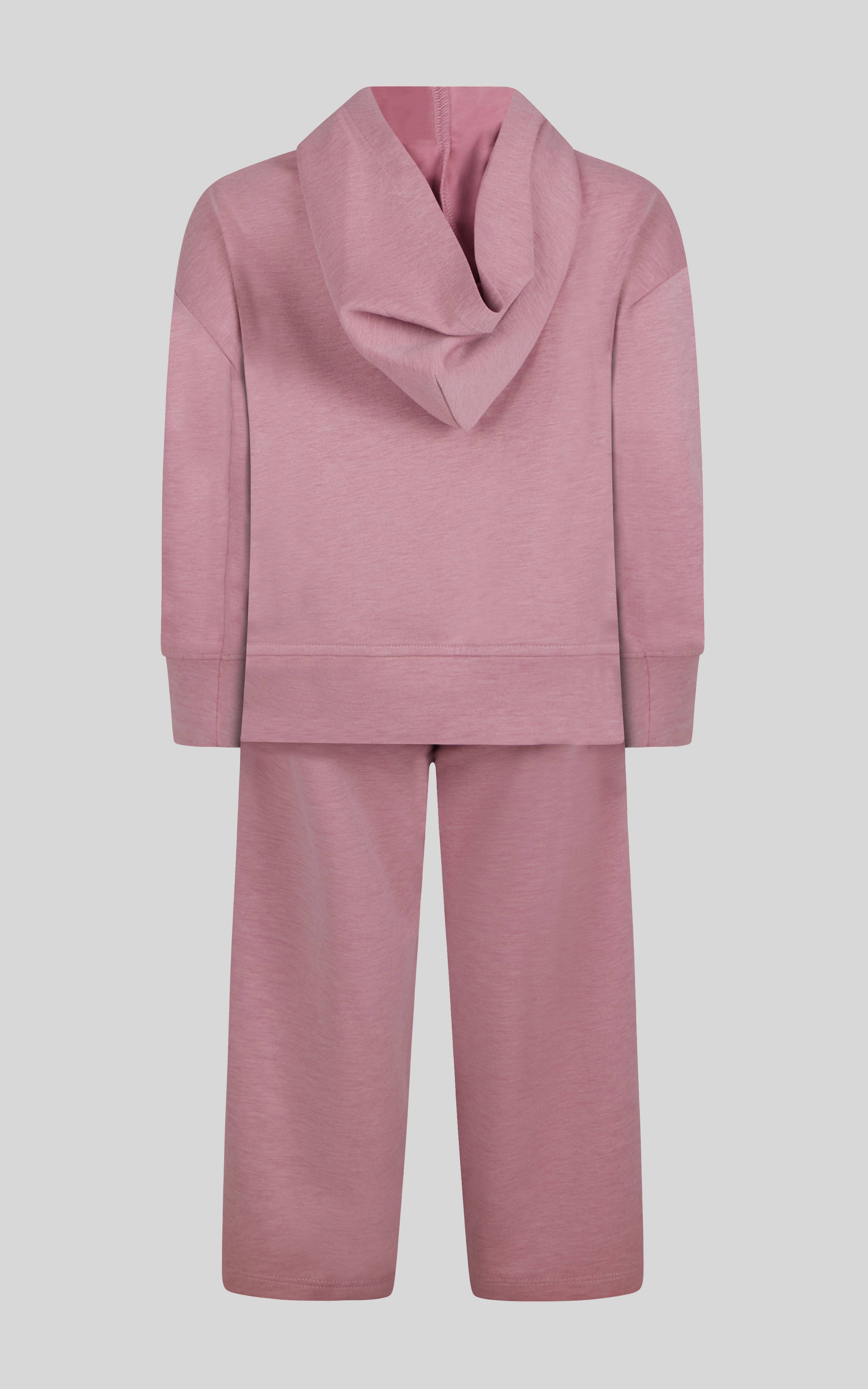 90 Degree by Reflex & Yogalicious - Wholesale Top & Pant Set - Kids - Little Girls Half Zip Hoodie, Wide Leg Pant, Fanny Bag  Set5