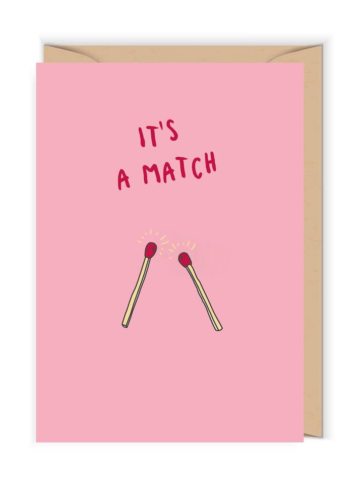Perfekt matchning | Alla hjärtans dagskort | Alla hjärtans dagskort för wholesale av Cudowianki